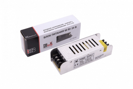 Блоки питания для светодиодных лент — Блок питания для светодиодной ленты SWG T-60-24 купить в 