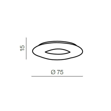 Потолочные светильники — Потолочный светильник Azzardo Donut Top 75 AZ2063 купить в 