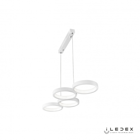 Свет для дома — Подвесная люстра iLedex Ring Star 9004-4-D WH купить в  Свет для дома — Подвесная люстра iLedex Ring Star 9004-4-D WH купить в