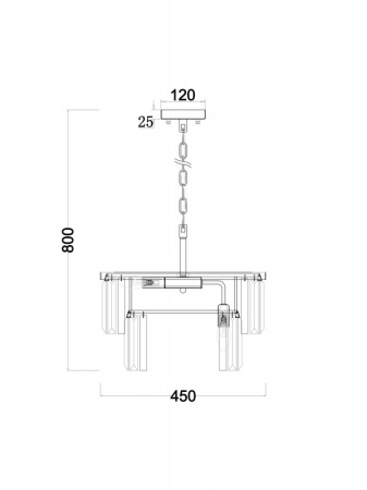 Люстры подвесные — Подвесная люстра Freya FR11001PL-08G купить в 