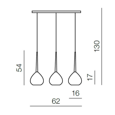 Подвесные светильники — Подвесной светильник Azzardo Aga 3 AZ1064 купить в 