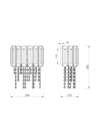 Настенные бра — Бра Maytoni MOD097WL-02CH купить в 