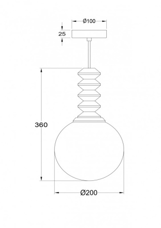 Подвесные светильники — Подвесной светильник Maytoni P150PL-01BG купить в 