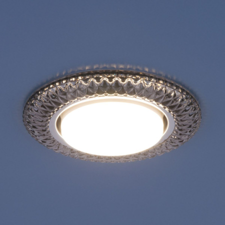 Встраиваемые точечные светильники — Встраиваемый светильник Elektrostandard 3020 GX53 SB дымчатый купить в 