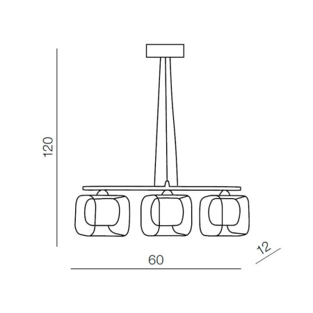 Подвесные светильники — Подвесной светильник Azzardo Happy 3 AZ0484 купить в 