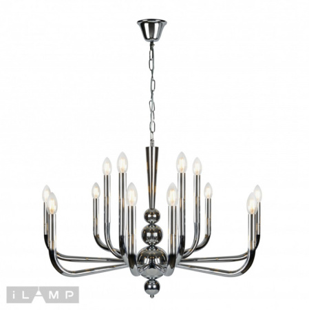 Люстры подвесные — Подвесная люстра iLamp 88088-8+4 CR купить в 