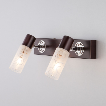 Споты — Спот Eurosvet 21130/2 хром/венге купить в  Споты — Спот Eurosvet 21130/2 хром/венге купить в