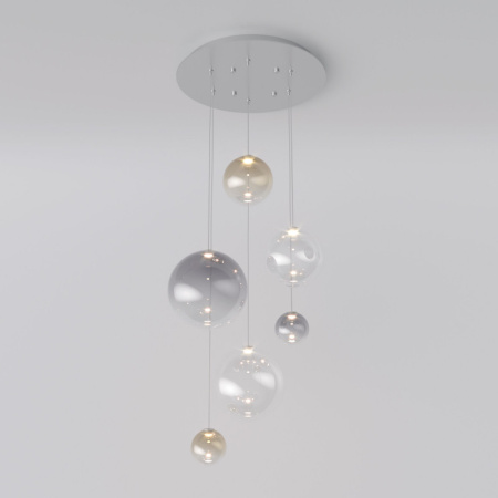 Люстры подвесные — Подвесная люстра Eurosvet 50230 LED хром купить в 