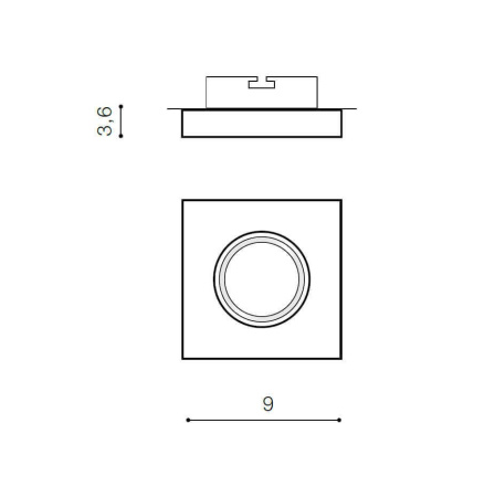 Cветильники потолочные встраиваемые — Встраиваемый светильник Azzardo Savio Square AZ2778 купить в  Cветильники потолочные встраиваемые — Встраиваемый светильник Azzardo Savio Square AZ2778 купить в