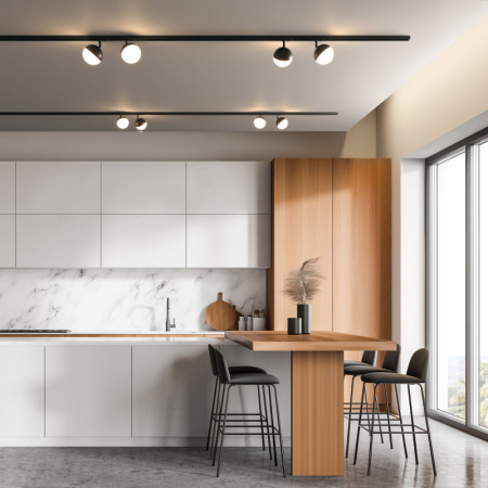 Трековые светильники — Светильник на шине Elektrostandard Glob GX53 Черный (MRL 1015) однофазный купить в 