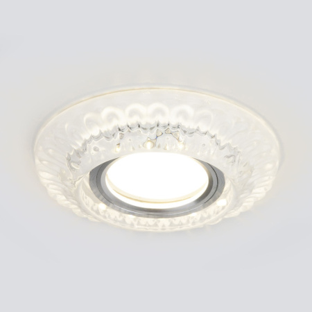 Встраиваемые точечные светильники — Встраиваемый светильник Elektrostandard 7247 MR16 СL прозрачный купить в 