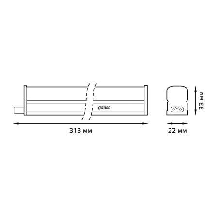 Мебельные светильники — Мебельный светильник Gauss 130411204 купить в 