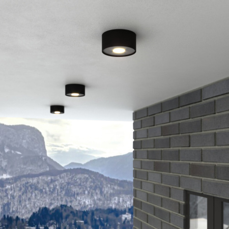 Накладные уличные светильники — Накладной уличный светильник Elektrostandard Light LED 2135 (35141/H) черный купить в 