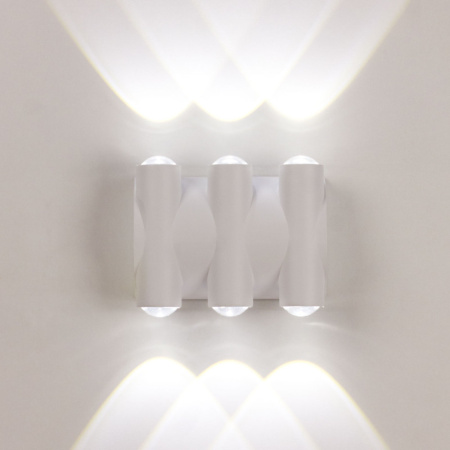 Уличные настенные светильники — Светильник настенный AM Group AM359-6X1W WH 4000K купить в 