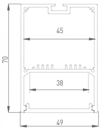 Профили для светодиодных лент — Профиль DesignLed LS.4970 купить в 