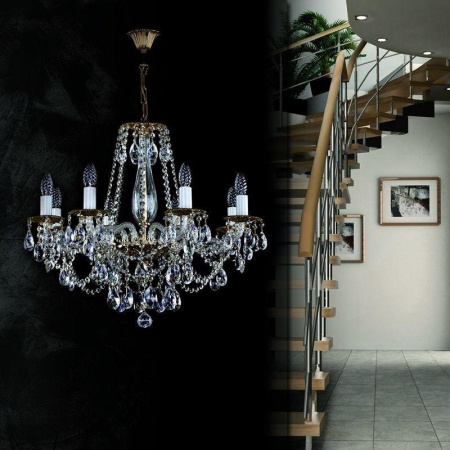 Люстры подвесные — Подвесная люстра Artglass Demeter VIII. Polished CE купить в 