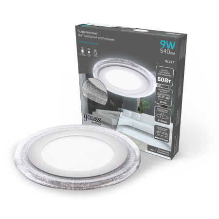 Встраиваемые точечные светильники — Встраиваемый светильник Gauss BL317 купить в 