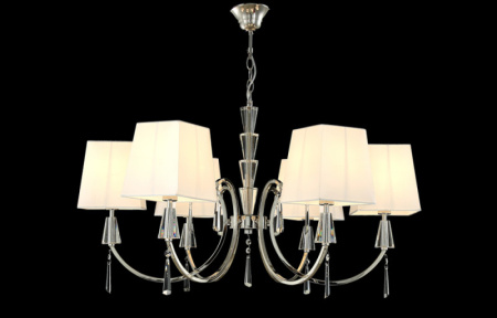 Люстры подвесные — Подвесная люстра Crystal Lux MARSELA SP-PL6 NICKEL купить в 