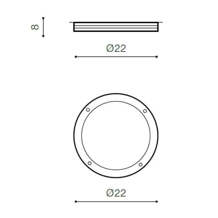 Накладные светильники — Накладной светильник Azzardo Fano R AZ2187 купить в 