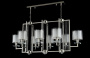 Люстры подвесные — Подвесная люстра Crystal Lux NICOLAS SP8 L1000 NICKEL/WHITE купить в 