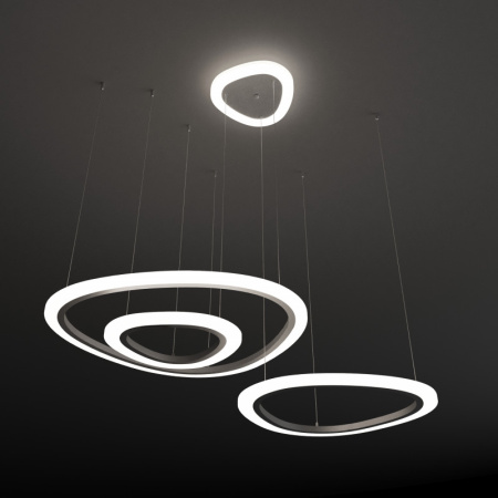 Люстры подвесные — Подвесная люстра Eurosvet 90230/3 серебро купить в 