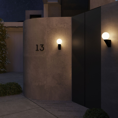 Уличные настенные светильники — Светильник настенный Elektrostandard Gravity черный (35003/U) купить в 