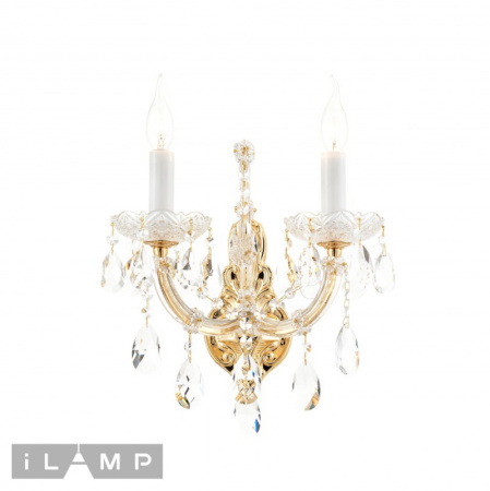 Настенные бра — Бра iLamp W6071-2 GD+CL купить в  Настенные бра — Бра iLamp W6071-2 GD+CL купить в
