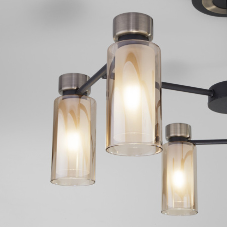 Люстры на штанге — Люстра на штанге Eurosvet 70115/6 черный купить в 