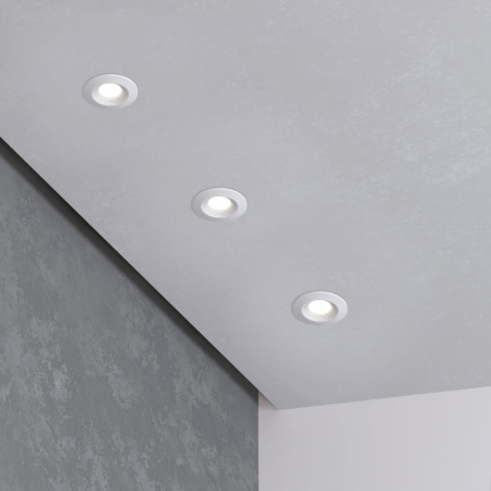 Встраиваемые точечные светильники — Встраиваемый светильник Elektrostandard 9903 LED 3W 3000K COB WH белый купить в 