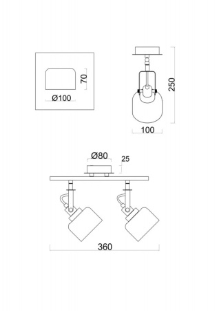 Споты — Спот Freya FR5042CW-02B купить в 