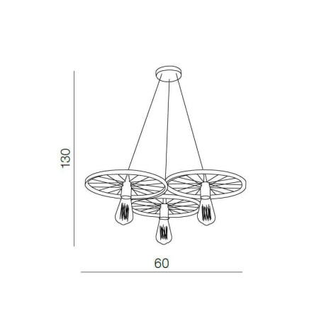 Люстры подвесные — Подвесная люстра Azzardo Ranch 3 AZ1649 купить в 