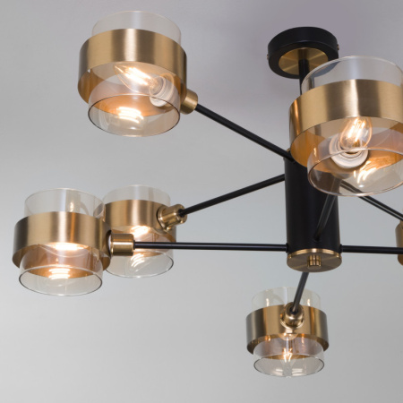 Люстры на штанге — Люстра на штанге Eurosvet 70127/8 черный купить в 