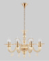 Люстры подвесные — Подвесная люстра Crystal Lux CAETANO SP-PL8 AMBER купить в 