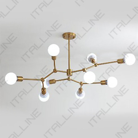 Люстры на штанге — Люстра на штанге ITALLINE Vega SP 6228/9 brass купить в 