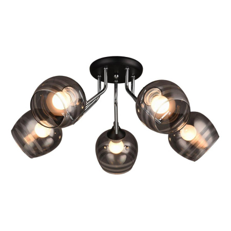 Потолочные люстры — Потолочная люстра IMEX MD.0889-5-S BK+CH купить в 