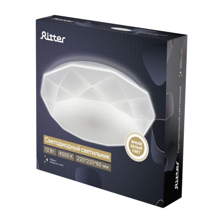 Накладные светильники — Потолочный светодиодный светильник Ritter Brilliance 52100 6 купить в 