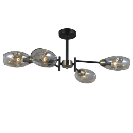Люстры на штанге — Потолочная люстра Seven Fires Tiene SF4023/4C-BK-AB купить в 