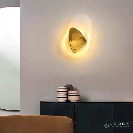 Свет для дома — Настенный светильник iLedex SILK F096-9W-3000K BRASS&WHITE купить в  Свет для дома — Настенный светильник iLedex SILK F096-9W-3000K BRASS&WHITE купить в