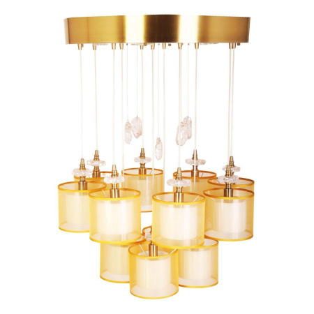 Люстры подвесные — Подвесная люстра Abrasax Paula PL.5301-(8+4)+5BRshade купить в 