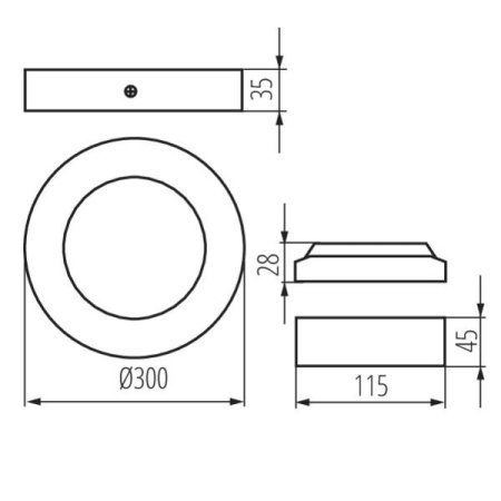 Потолочные светильники — Потолочный светодиодный светильник Kanlux Carsa 33541 купить в 