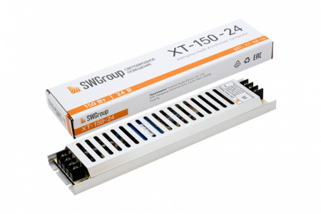 Блоки питания для светодиодных лент — Блок питания для светодиодной ленты SWG XT-150-24 купить в 