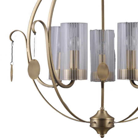 Люстры подвесные — Подвесная люстра Lumien Hall Илис 3303/5H-AB-SNGD-CL купить в 