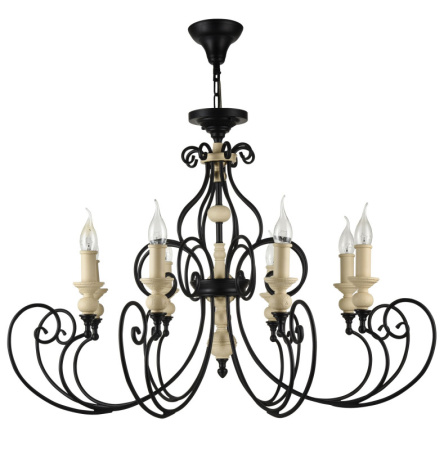 Люстры подвесные — Подвесная люстра Maytoni H631-PL-08-B купить в 