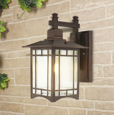 Уличные настенные светильники — Светильник настенный Elektrostandard Vela D кофейное золото (GL 1019D) купить в 