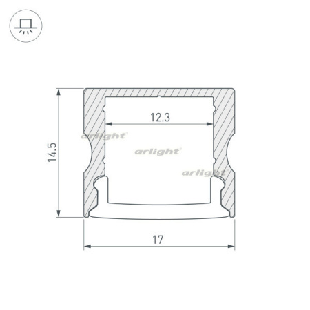 Профили для светодиодных лент — Профиль Arlight 036331 купить в 