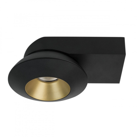 Накладные точечные светильники — Накладной светильник LeDron KRIS SLIM Black/Gold купить в 