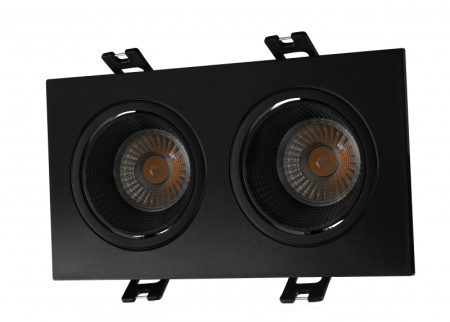 Встраиваемые точечные светильники — Встраиваемый светильник Denkirs DK3072-BK купить в 