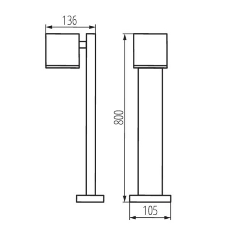 Свет для улицы — Светильник ландшафтный Kanlux GORI 80 29003 купить в 