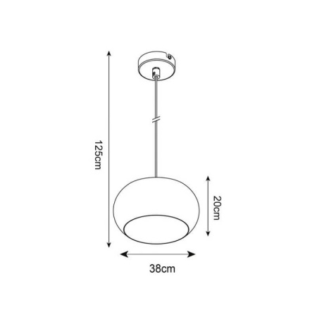 Подвесные светильники — Подвесной светильник Zumaline Sillo P14120-1-D40 купить в 