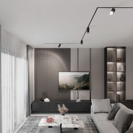 Трековые светильники — Светильник на шине Elektrostandard Slim Magnetic R02 Трековый светильник 12W 4200K (черный) 850 купить в 